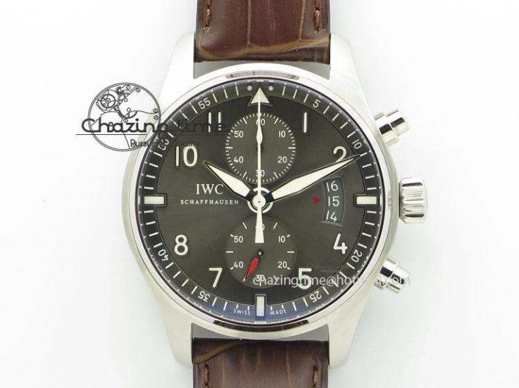 MIROTIME 0111 Reliable Portuguese Chrono IW3716 Z+F 1:1 Best Edition Red Dial on Red Rubber Strap A 7015